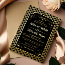 Répétition de Mariage Art Déco des années 1920 vin