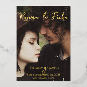 Invitation En Aluminium Reserva la Fecha