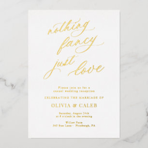 Invitation En Aluminium Rien De Fancy Just Love Mariage Réception Invitati