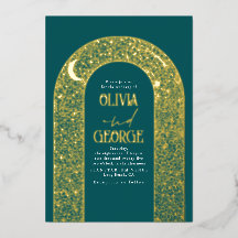 Romantique Moderne Mariage Celestin Turquoise Blue