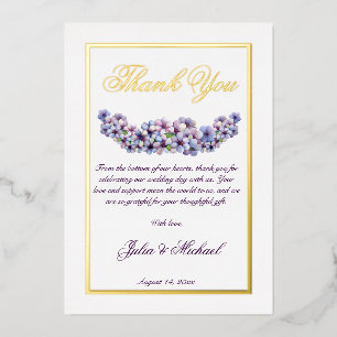 Invitation En Aluminium Romantique Poétique Lilac Aquarelle Mariage Floral