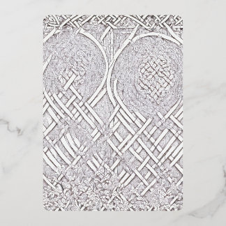 Invitation En Aluminium Rose celte A