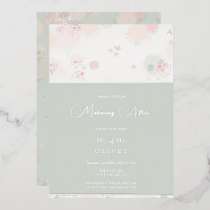 Invitation En Aluminium Roses de thé douceur matin après