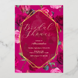 Invitation En Aluminium Roses roses roses sur Viva Magenta | FÊTE DES MARI