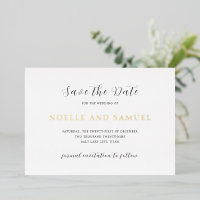 Simple Élégant Mariage Sauvegarder la Date