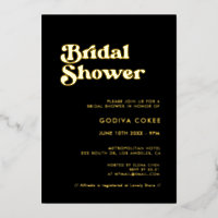 Soignée rétro noir & or Bride