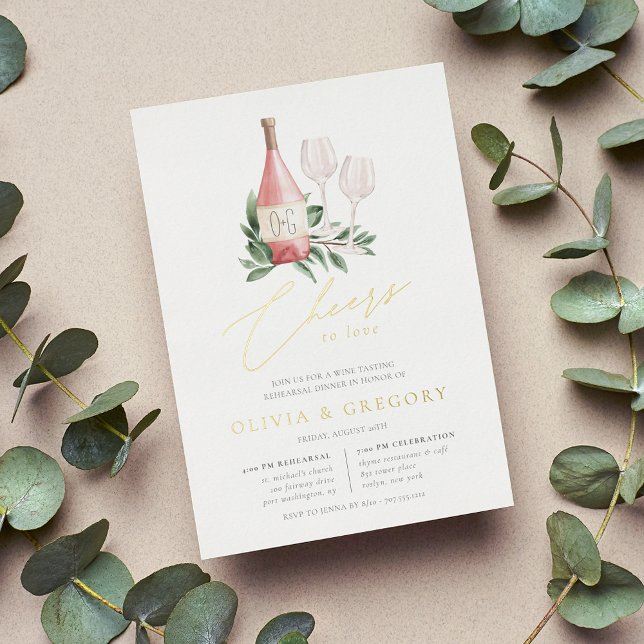 Invitation En Aluminium Soirée de Dégustation de Vins (Créateur téléchargé)