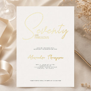 Invitation En Aluminium Soixante-dix ans et Fabuleux Texte pour une fête d