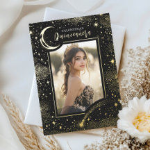 Stars d'or céleste Lune Nuit Quinceanera Photo