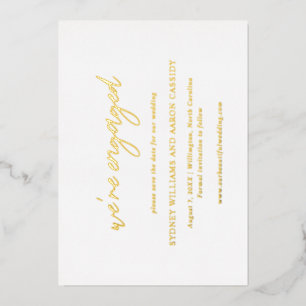 Invitation En Aluminium Sydney Modern Wedding Enregistrer la date