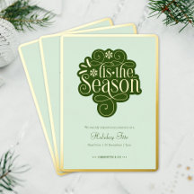 T’is the Season Festive Green Gold Festive