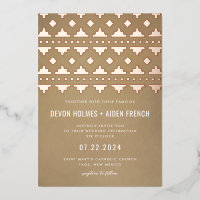 Tan Southwest Gleam Mariage Rose or