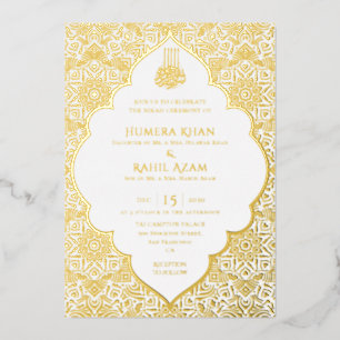 Invitation En Aluminium Tapis de mariage islamique à arche arménienne