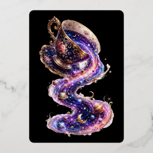 Invitation En Aluminium Thé avec l'Univers