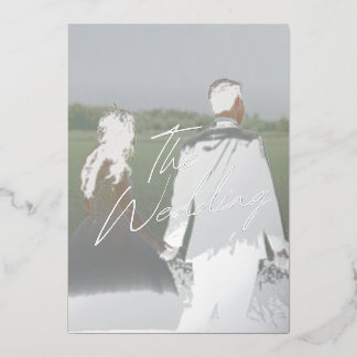 Invitation En Aluminium The wedding