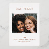 Tiffany Bold Mariage moderne Enregistrer la date