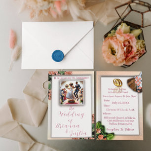 Invitation En Aluminium Tradition Mariage afro-américaine