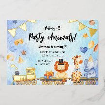 Train Party Animaux Kid Jungle Anniversaire Party