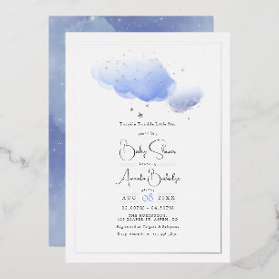 Invitation En Aluminium Twinkle Twinkle Little Star Baby Shower