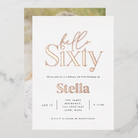 Typographie minimaliste moderne simple 60e anniver