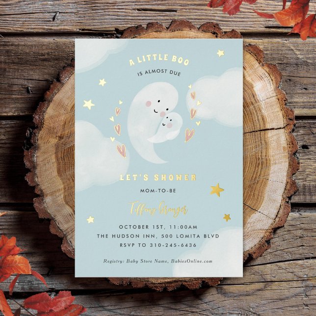 Invitation En Aluminium Un Petit Bois Est Presque À Cause Du Baby shower D (Créateur téléchargé)
