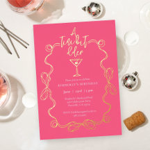 Un Petit Peu Vieux Martini Or Rose Anniversaire