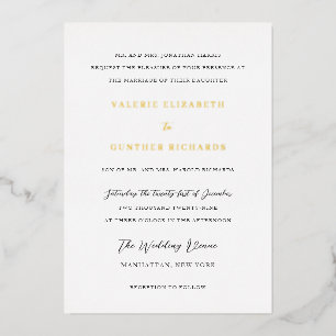 Invitation En Aluminium Valerie Mariage traditionnel