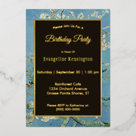 Invitation En Aluminium Van Gogh Ammond Blossom Peinture Anniversaire