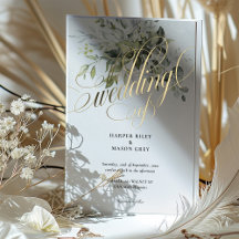 Verdure Gold Calligraphie Mariage Élégant Script