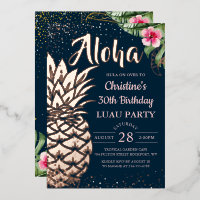 Véritable Aiguille tropicale Luau Floral Rose Or