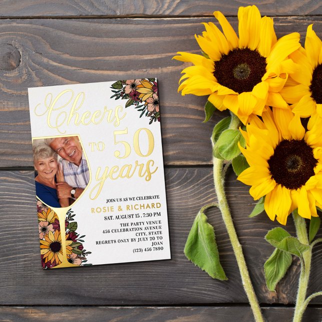 Invitation En Aluminium Verre à Vin Bravo à 50 Ans d'Anniversaire de Maria (Créateur téléchargé)