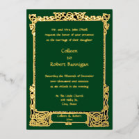 Victorian Era 1894 Celtic Knots Mariage frontalier