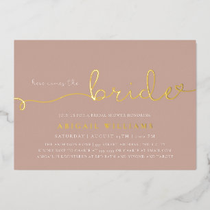 Invitation En Aluminium Voici l'invitation de mariée Foil