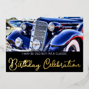 Invitation En Aluminium Voiture Classique Des Années 1930