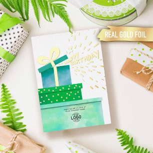 Invitation En Aluminium Votre logo Fun Green Cadeaux Business Joyeux Anniv