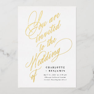 Invitation En Aluminium Vous Êtes Invité À Notre Mariage