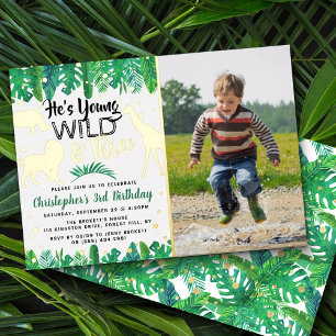 Invitation En Aluminium Young Wild & Trois Garçons de la Jungle 3e Photo d