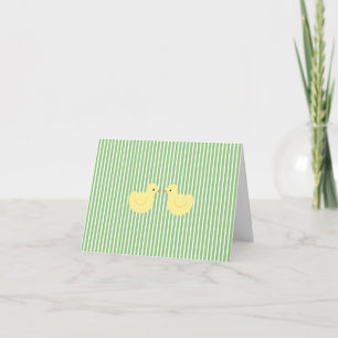 Invitation en caoutchouc de baby shower de canard