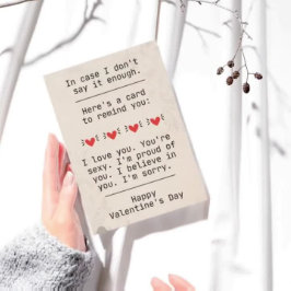 Invitation "En Coque, je ne dis pas assez" Saint Valentin