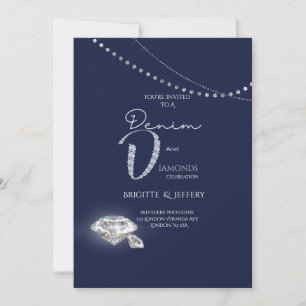 Invitation en denim et diamants
