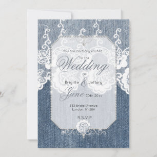 Invitation en denim et diamants