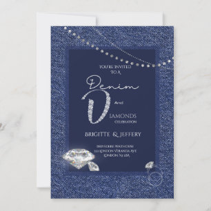 Invitation en denim et diamants