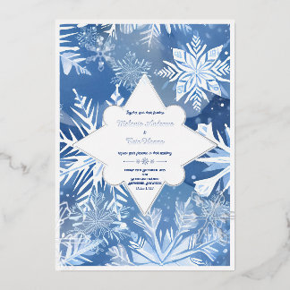 Invitation en feuille d'aluminium