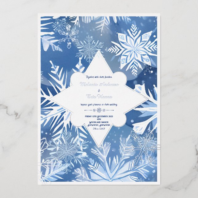 Invitation en feuille d'aluminium (Recto)