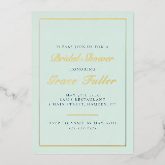 Invitation en feuille d'aluminium à typographie si