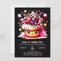 En ligne mignonne Elegant Muffin Girl Anniversaire