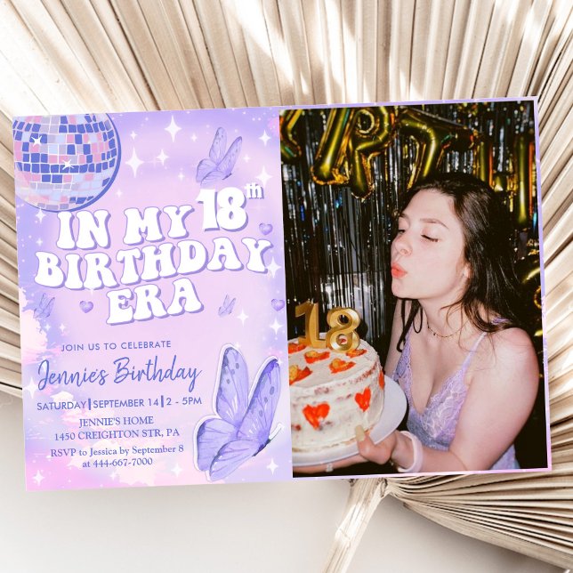 Invitation En mon 18e anniversaire (Créateur téléchargé)