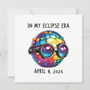 Invitation En Mon Époque D'Éclipse Solaire 2024