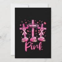En Octobre Nous Portons le Rose Jésus Croix Contre