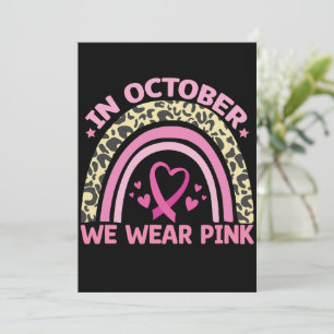 Invitation En Octobre Nous Portons le Rose pour la Sensibilis